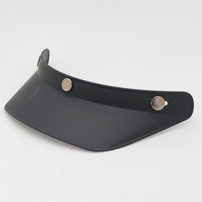 Retro Helmet-Specific Visor for Motorcycles, Three-Buckle Style, Universal Sunshade Accessory for 3/4 Helmets