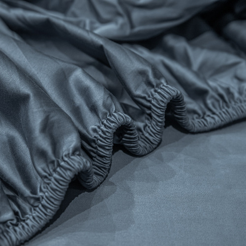 Class A light luxury twill bedspread 1.8 long-staple cotton bed sheet pure cotton 60 count solid color cotton fully surrounded mattress cover bed cover