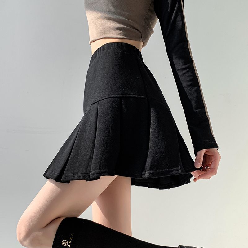 Black autumn demi-season sweatshirt
