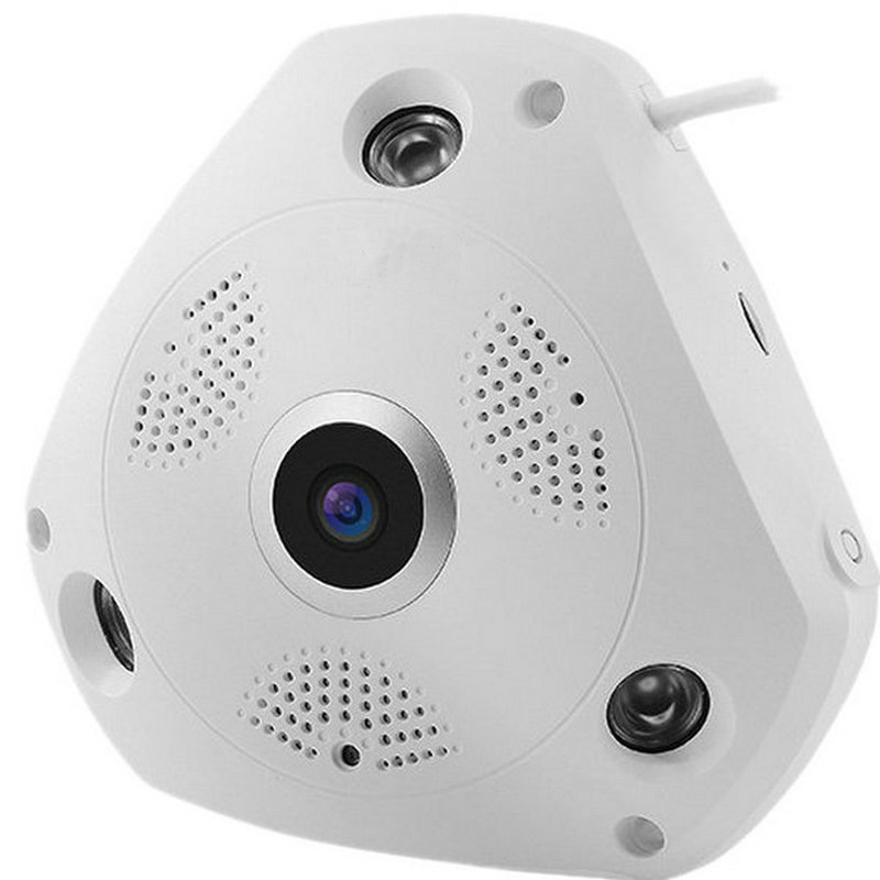 VR全景摄像机 360度广角无线摄像头 V380全景WIFI手机远程监控