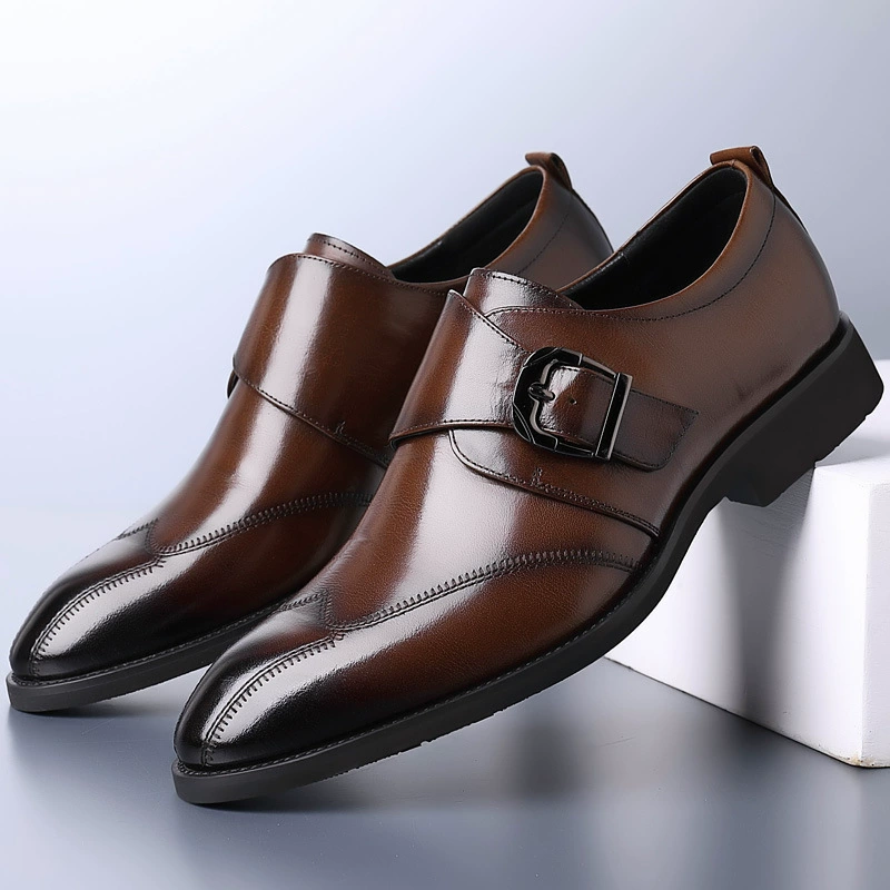 Мужские повседневные кожаные ботинки Melden, пряжка monk strap с вышивкой, размеры 38–48