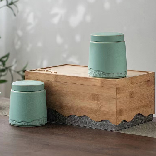 望山高档茶叶陶瓷包装盒空礼盒红茶绿茶白茶通用包装礼盒可设计