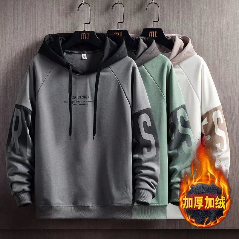 Men's hooded sweater spring and autumn 2...