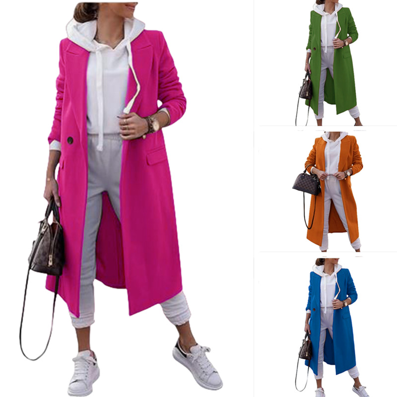 2024 Autumn/Winter New Arrival Wool Women's Long Cardigan Coat - Available Now on AliExpress and Amazon