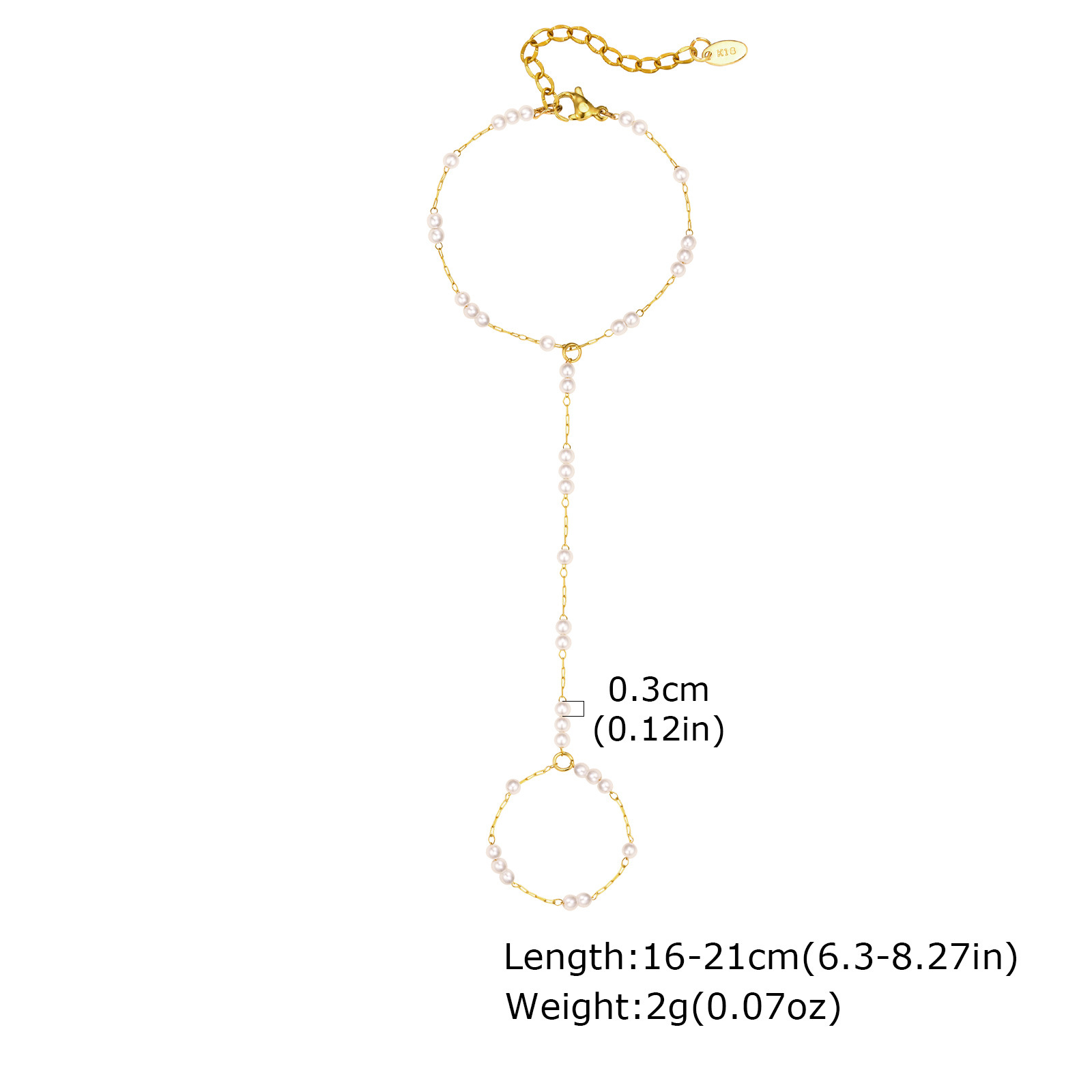 6g Weight Artificial Pearls Inlay Material Bracelets Classification 304 Stainless Steel Chain Material cable chain Chain Type Daily Occasion 304 Stainless Steel Material Geometric Pattern All Seasons Season Women's Gender Plating Design IG Style Style IG Style Geometric 304 Stainless Steel Artificial Pearls Cable Chain Bracelets In Bulk 2