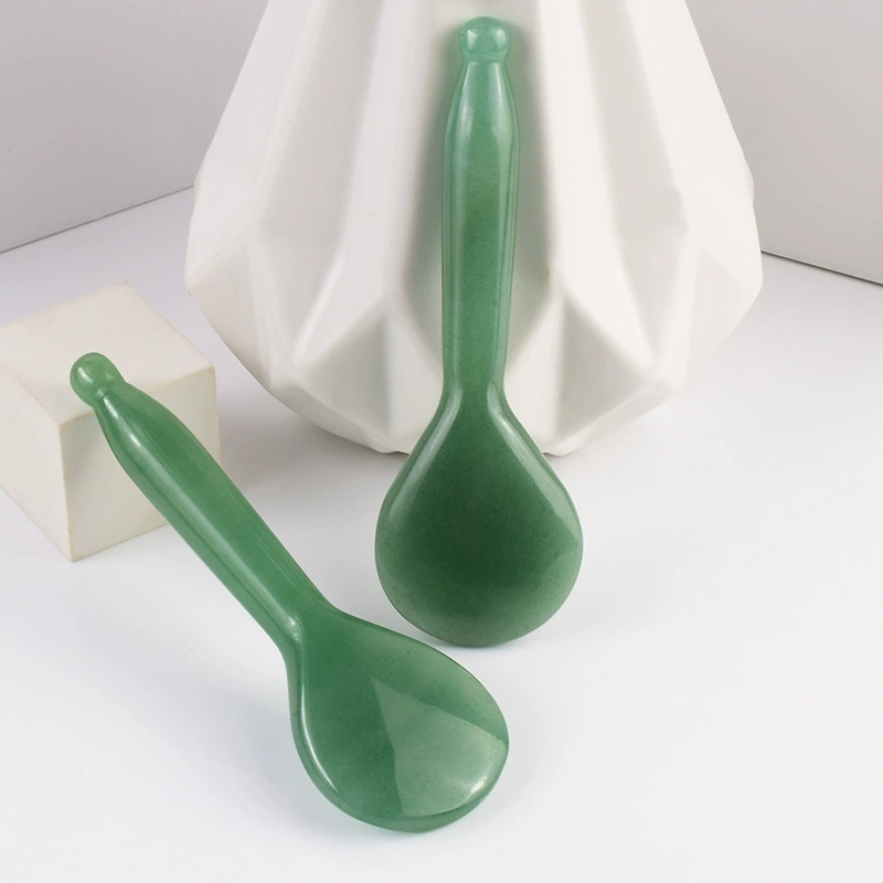 Jade scraping plate powder crystal scraping tablet spoon shaped scraping board face face face scraping plate tap gluten racket shape