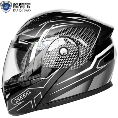 Motosiklet kaskı (dəbilqə) – Full-Face Helmet - bright-black-carbon-fiber-white-flower-m