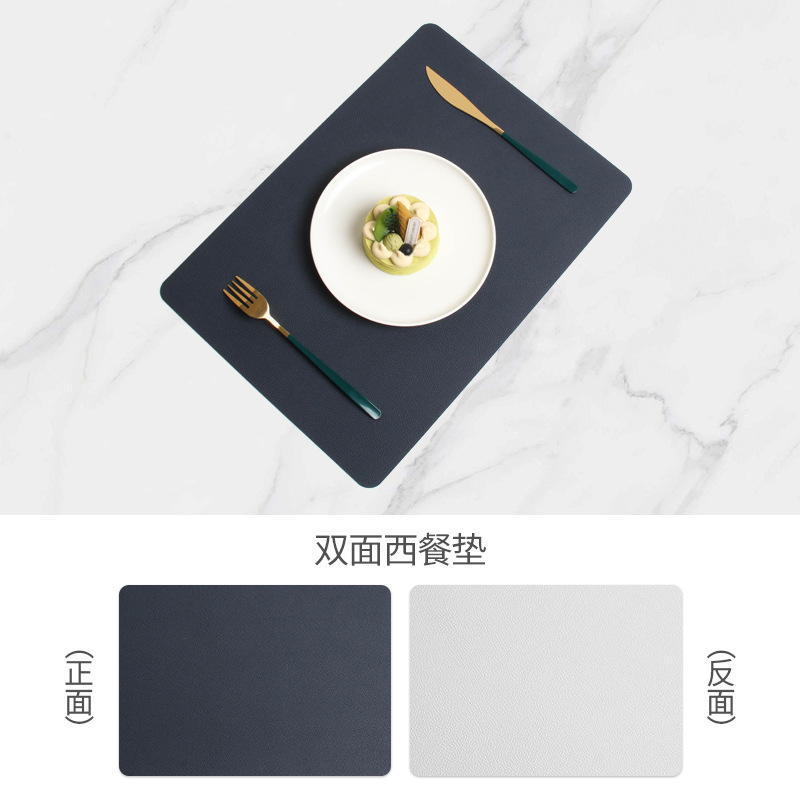 Amazon ペブルドレザープレースマットコースター火傷防止テーブル断熱マットホテル両面洋食プレースマットコーヒーマット|undefined