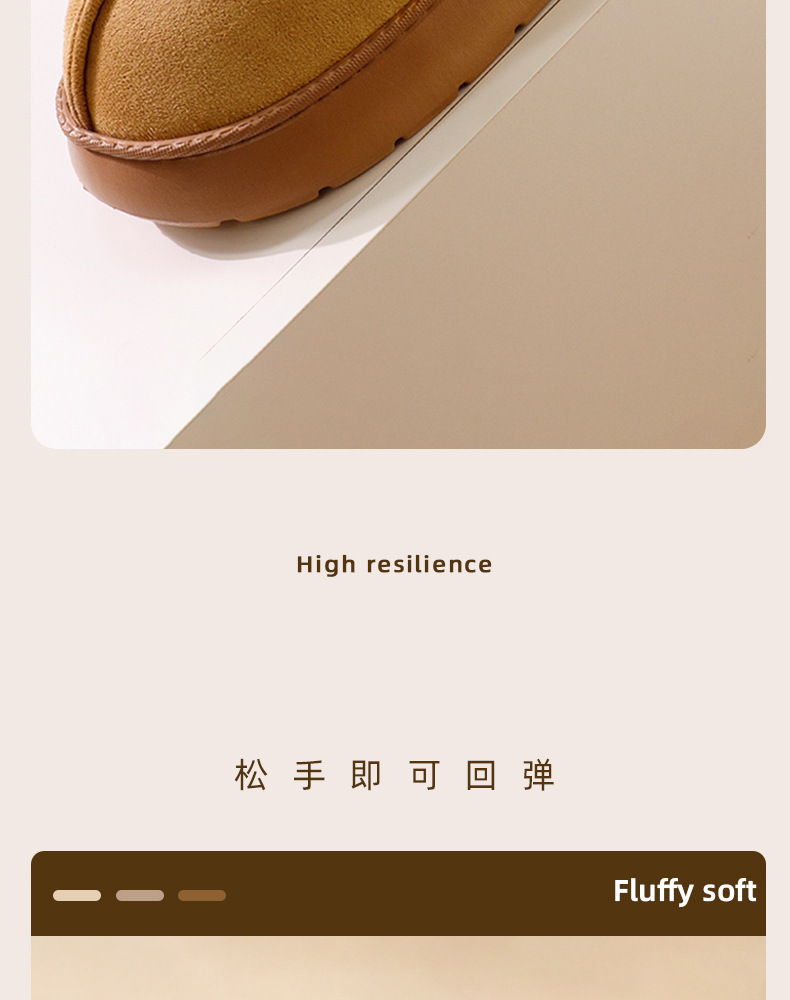 2025 New home Baotou cotton slippers for women in autumn and winter, suede indoor winter thick-soled home slippers for men pic 7