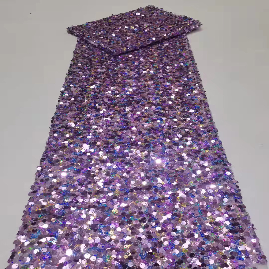 Tela de lentejuelas en stock completo lentejuelas tela malla encaje vestido los niños jx2000 image 7