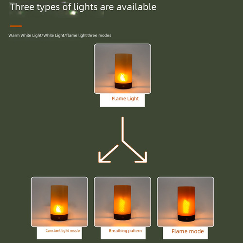 Bar Remote Control Table Lamp Lantern Multifunctional Retro Camping Flame Lamp Outdoor Table Lamp Camping LED Lamp Atmosphere Lamp