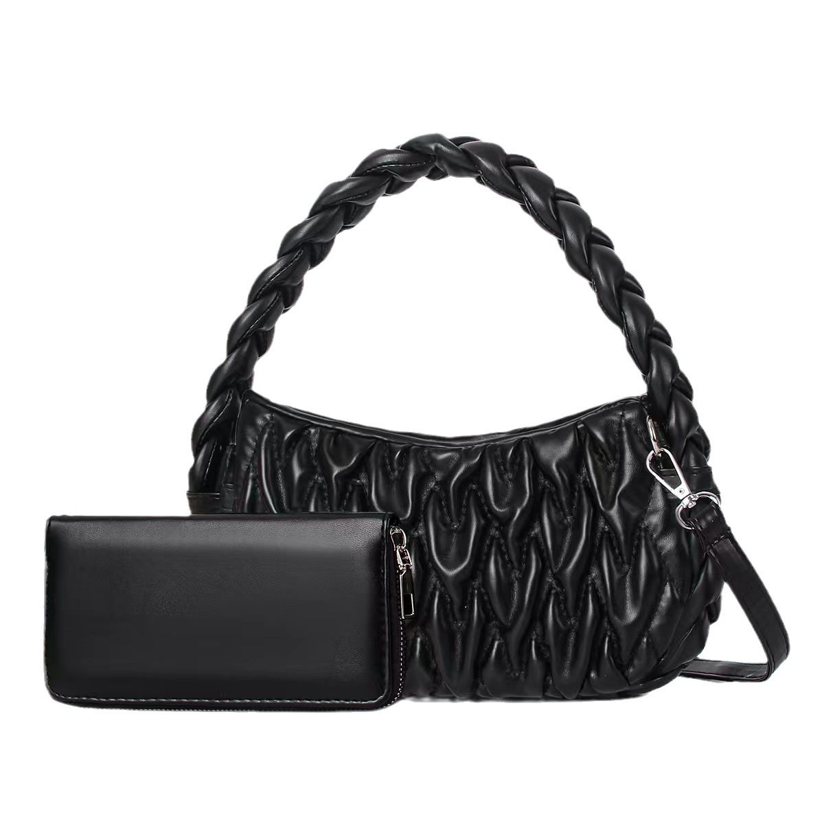 Women's Bags Early Autumn Niche Design Bag Handbag Mother and child Bag Candy Color Pleated Underarm Single Shoulder Crossbody Women's Bag_voghion.com