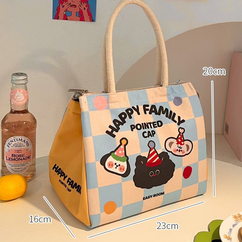 Bonita bolsa de almuerzo de aislamiento, bolsa de almuerzo de oficina, bolsas de almuerzo, bolsas de desayuno de bocadillos, bolsas de comidas portátiles