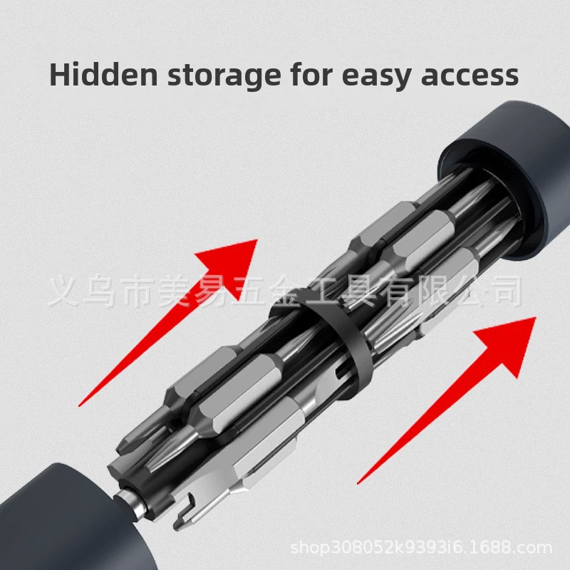 Screwdriver, magnetic handheld drill, tools set