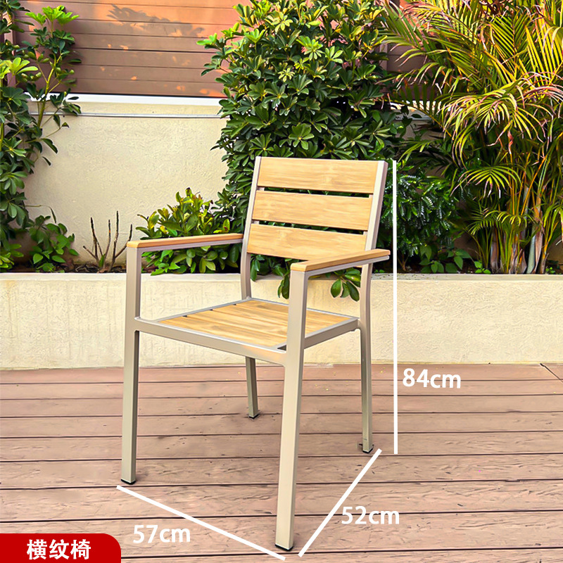silla de caña de aluminio jardín terraza al aire libre silla de caña mesa al aire libre combinación de muebles al aire libre al por mayor interior