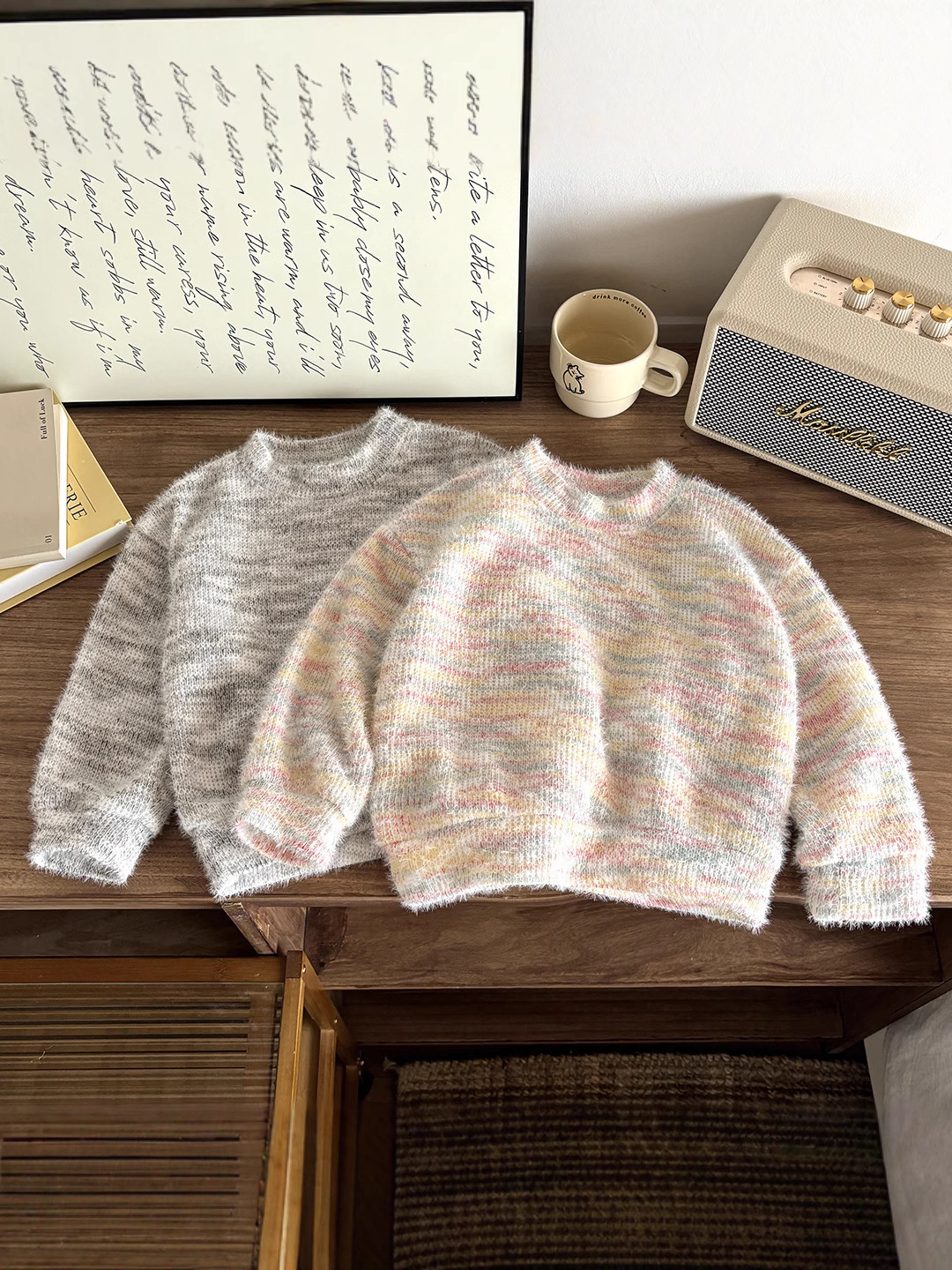 Children's autumn knitted fashionable sweatshirt