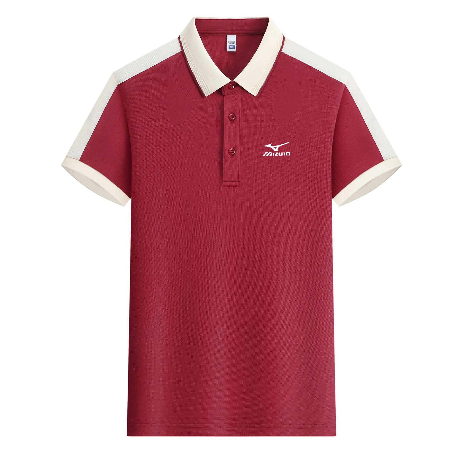 新款时尚单品男女款夏季短袖POLO衫棉类翻领拼色纽扣休闲针织印花