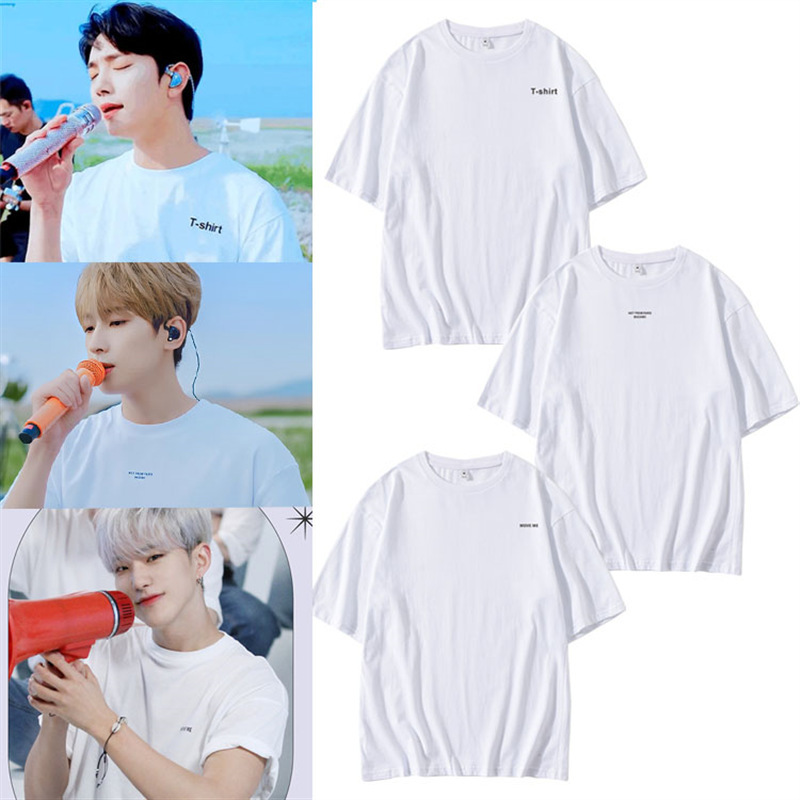 Seventeen Hong Zhixiu Quanyuan Youquan Shunrong same loose T-shirt versatile simple round neck short sleeve bottoming shirt Seventeen Hong Zhixiu Quanyuan Youquan Shunrong same loose T-shirt versatile simple round neck short sleeve bottoming shirt