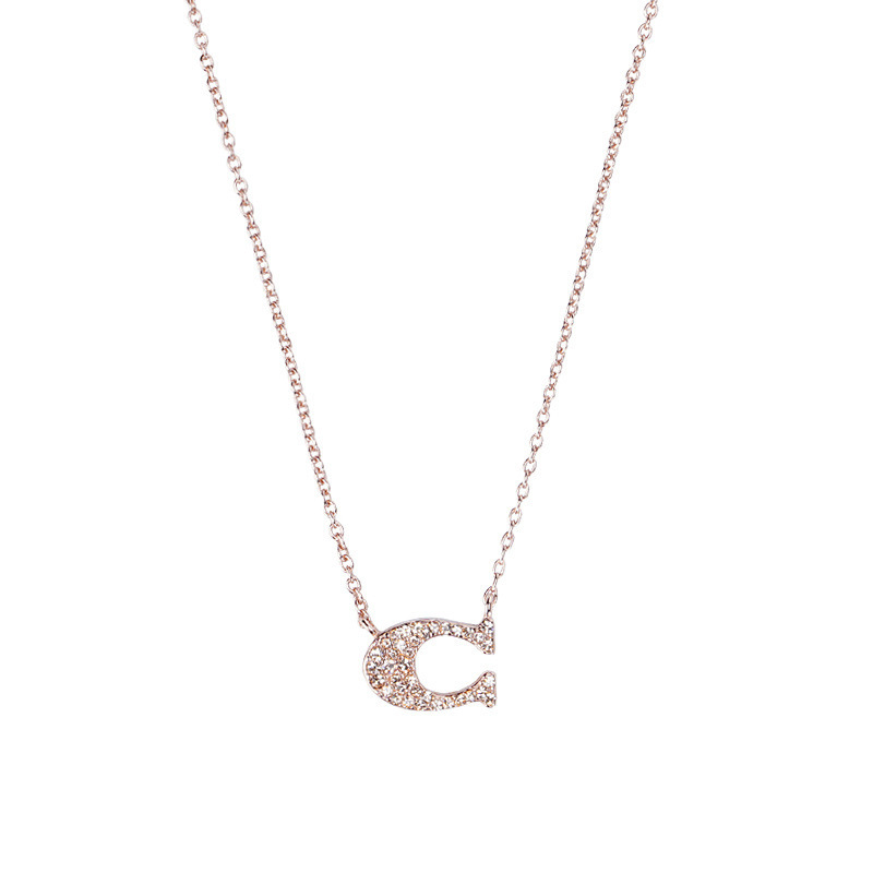 Coa C-Series Necklace for Women, High-Quality, Light Luxury, Fashionable, Versatile, High-End, European and American Style, Gift for Girlfriend