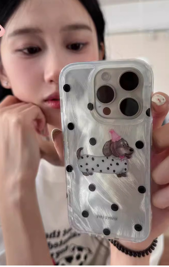 Soportes de gato flor de hilo de plumas de nicho para iPhone14 funda para teléfono móvil 15ProMax Apple 12/13 hembra