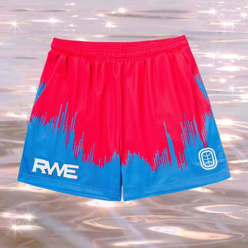 ホット販売 3D デジタル印刷メンズ夏休みスポーツショーツメッシュ通気性ルーズ巾着カジュアルビーチパンツ|undefined