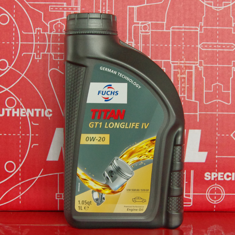 德国福斯 TITAN GT1 LONGLIFE IV 0W-20 1升  欧盟C5 大众508/509