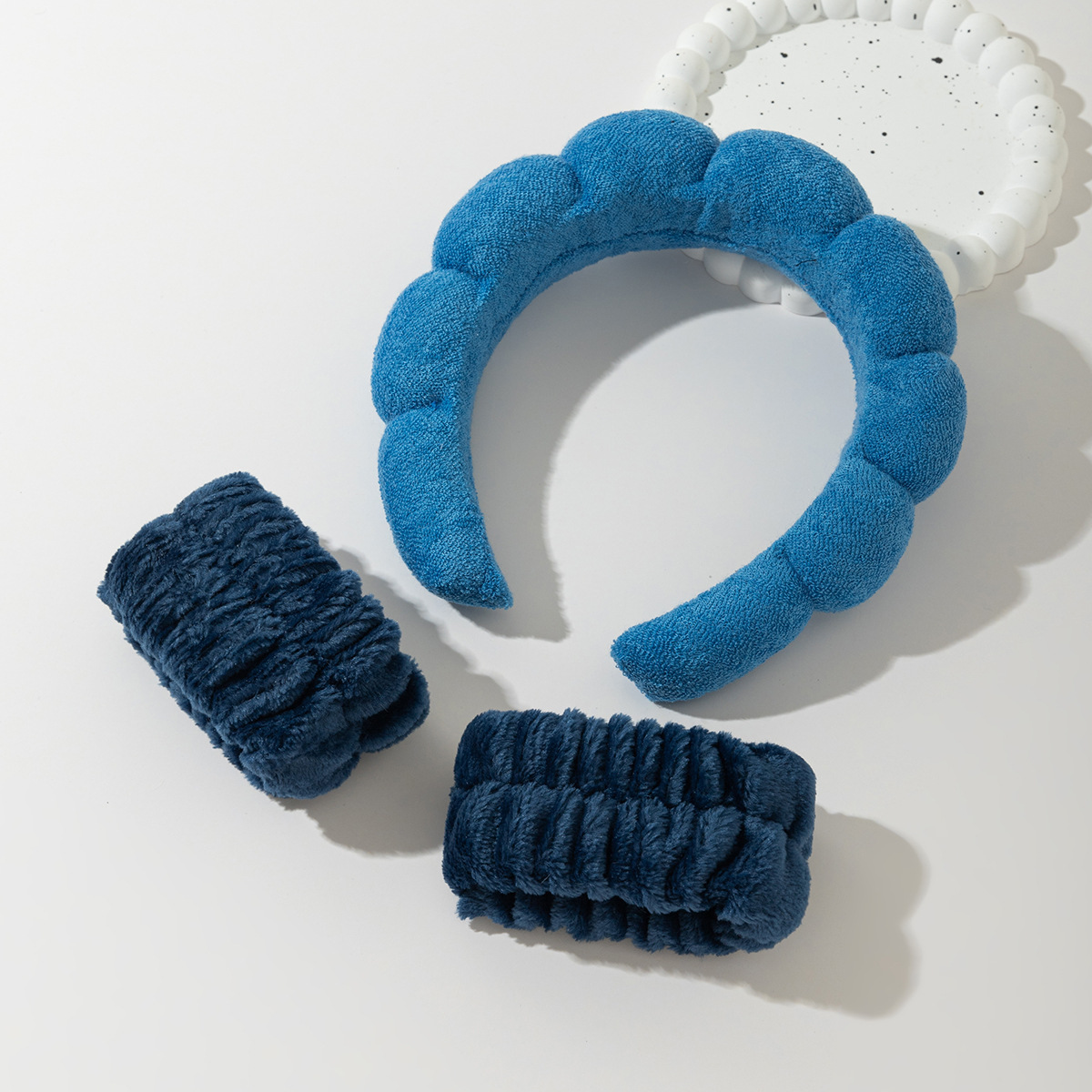 Diadema de nube superior de cráneo alto transfronterizo europeo y americano conjunto de horquillas para el cabello esponja para el lavado de cara femenino diadema desmaquillante desmaquillante accesorios para el cabello al por mayor