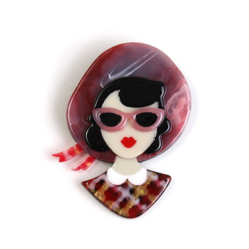 Broche de lazo de dibujos animados popular para mujer con diseño único, estilo nicho, broche de acrílico. image 15