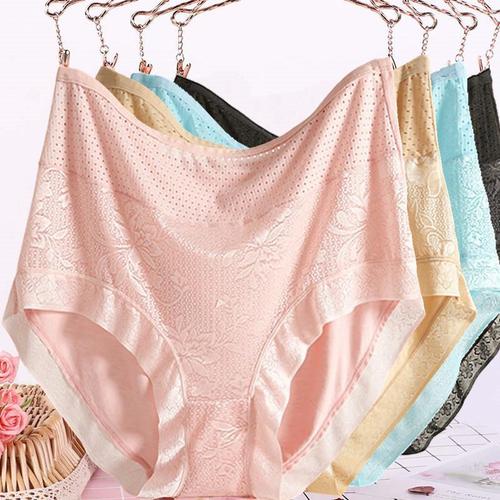 300 Jin Extra Large Size Underwear Women's 200 Jin Plus Fat Extra Large Modal Cotton Crotch High Waist Fat Mom Fat Granny Thin Shorts