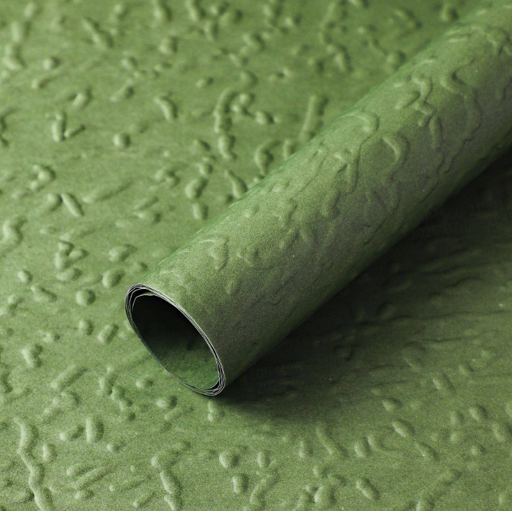 Papel de regalo hecho a mano con textura de piedra, materiales para envolver flores, papel de regalo de doble capa con textura arrugada, papel para envolver flores al por mayor