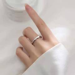 個性小魚群復古戒指女925銀日韓ins時尚做舊開口指環歐美跨境手飾