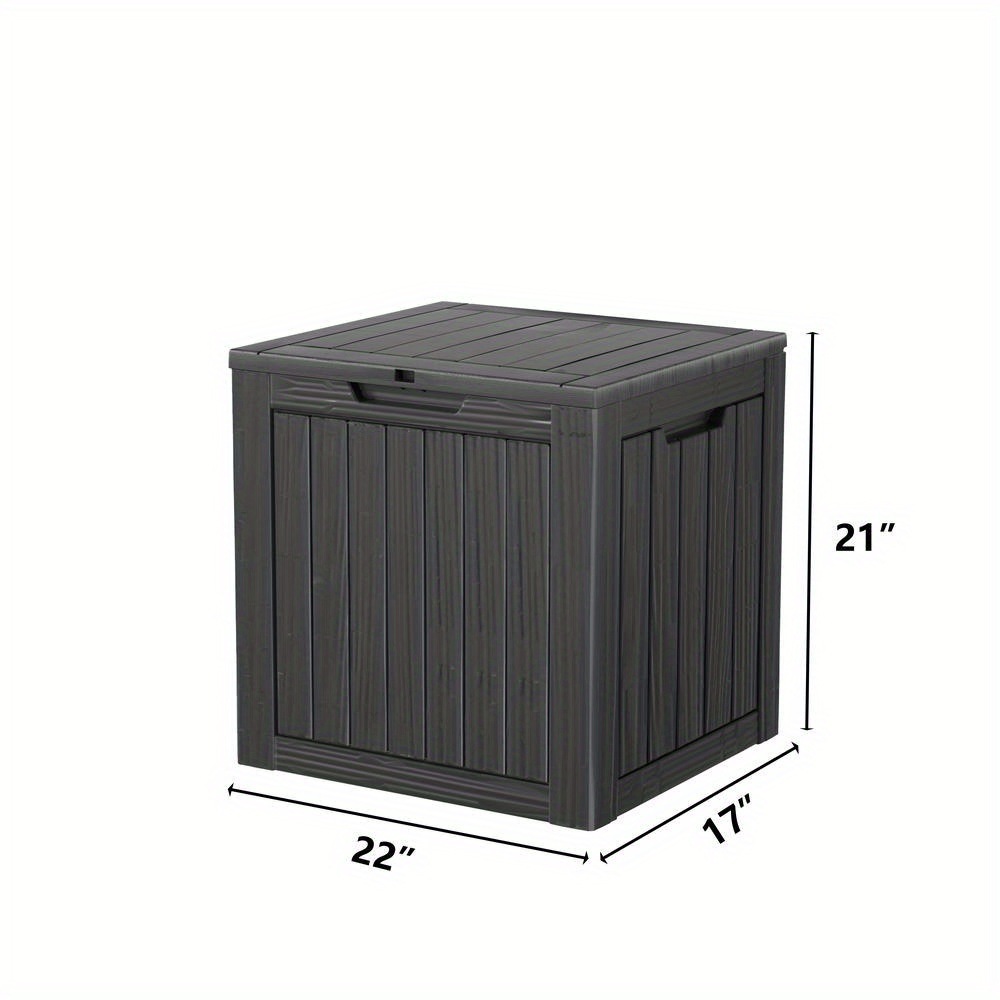 30Gallon Weatherproof Outdoor Storage Box uv Resistant Deck