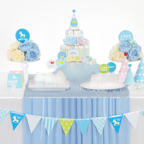 Children's Day School Kindergarten Decoration Trojan Pennant Baby Birthday Birthday Arrangement Colorful Flag Wholesale Customization