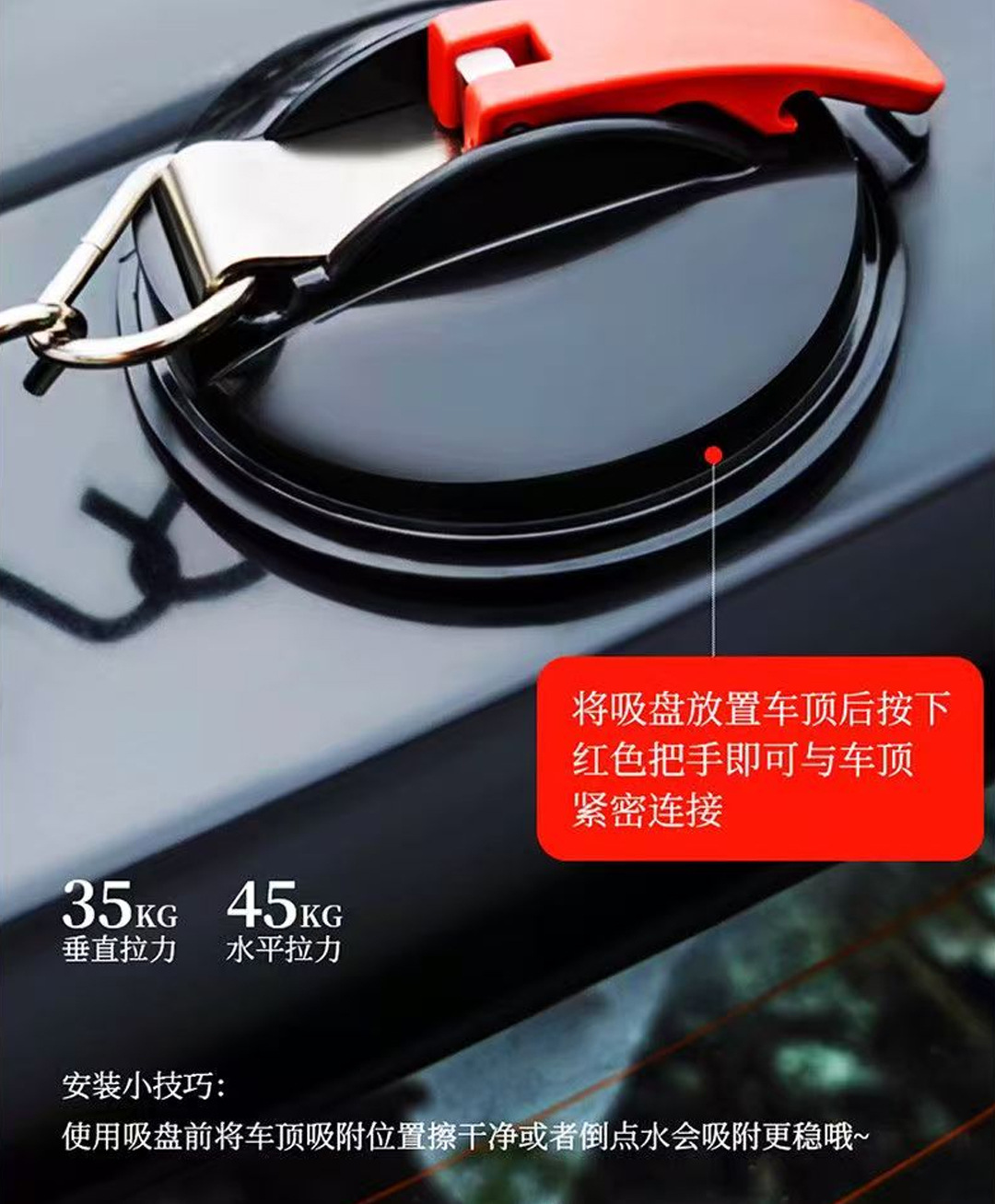 Factory-made car side canopy, car side and rear tent, car roof sunshade with suction cups, specialized for off-road self-driving tours