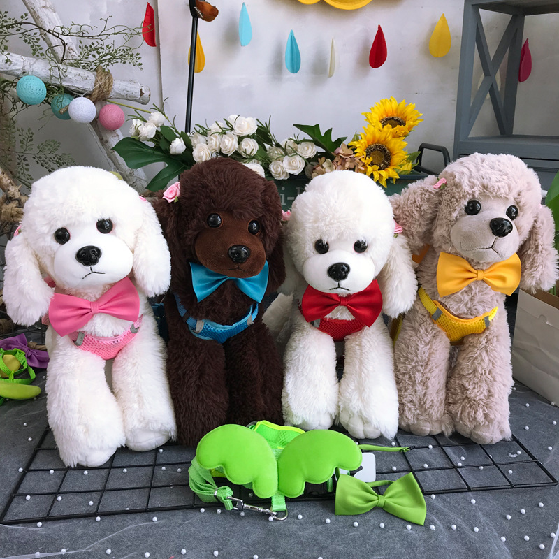 Harnais de poitrine pour chien avec ailes d'ange et cœur et lapin_voghion.com