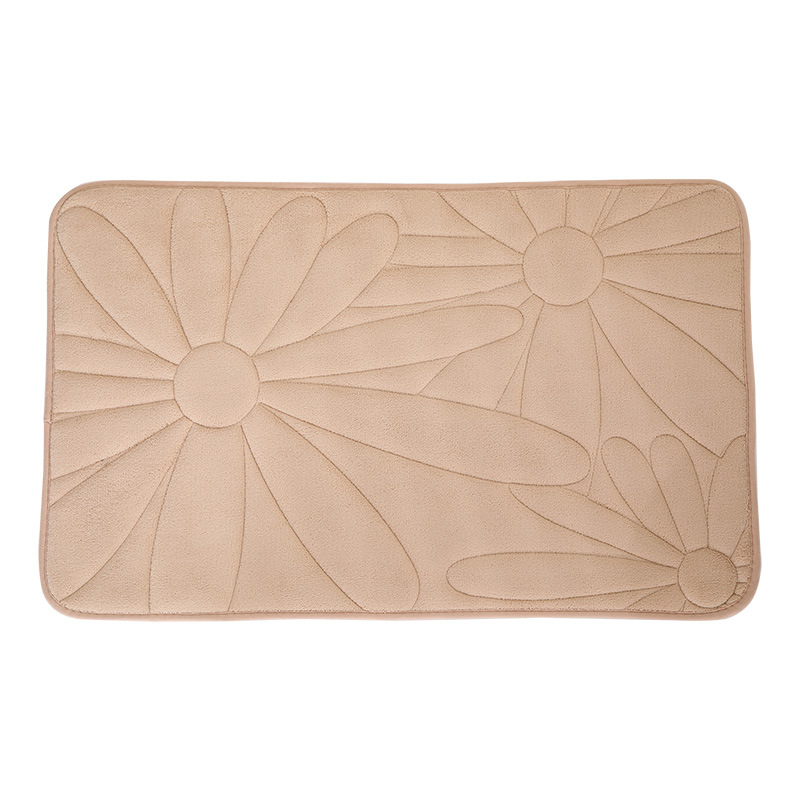 卫生间门口吸水地垫记忆棉浴室防滑脚垫厕所门垫卧室地毯家用垫子