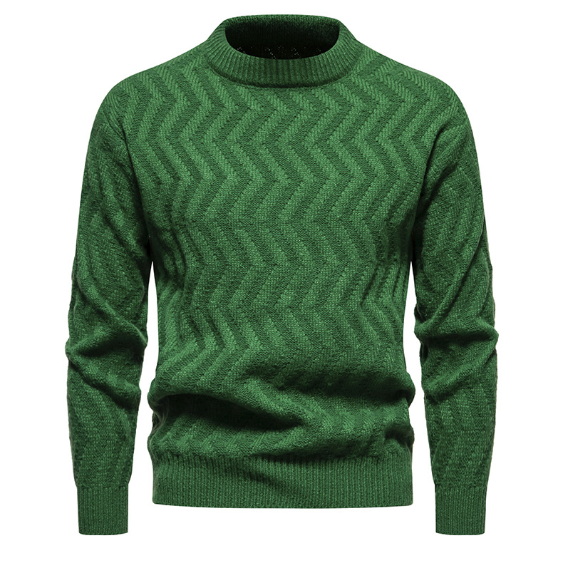 Women's Sweater Twisted Flower Round Neck Solid Colour Pullover_voghion.com