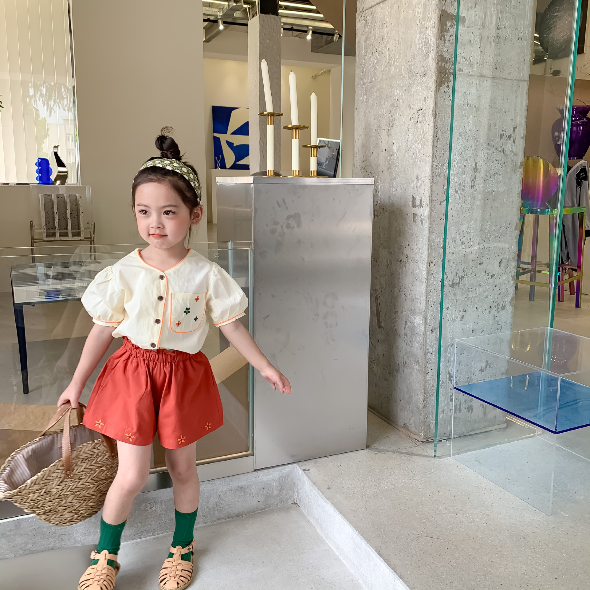 Áo Sơ Mi Quần Sọc Cho Bé Gái - 56T174 - Thời Trang Kids đẹp 1