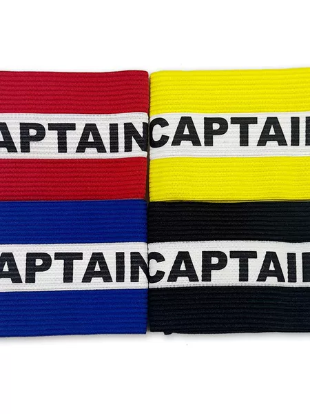New long-sleeve armband for children and teenagers, football game captain's armband, adhesive wrap-around two-tone armband