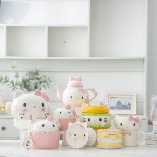 Взрывная серия hellokitty милая посуда керамическая глазурь подглазурная цвет украшения для дома украшения подарок на день рождения для девочек