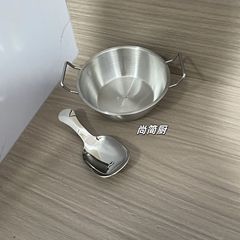 2025新型ステンレス201ハンドル付き双耳碗軽食野菜サラダ碗はキャンプに適しています。