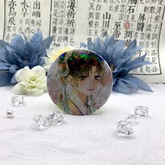 黑蓮花攻略手冊吧唧周邊碎石鐳射徽章馬口鐵綾妙妙慕聲胸針