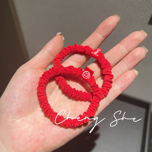 Fashionable minimalist high elasticity cute bun headband intestinal hair tie elastic band for women, durable hair tie
