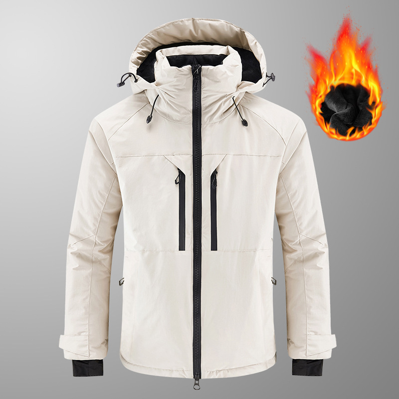 2023 new ski suit men's and women's same outdoor single-board double-board windproof waterproof thickened warm top coat