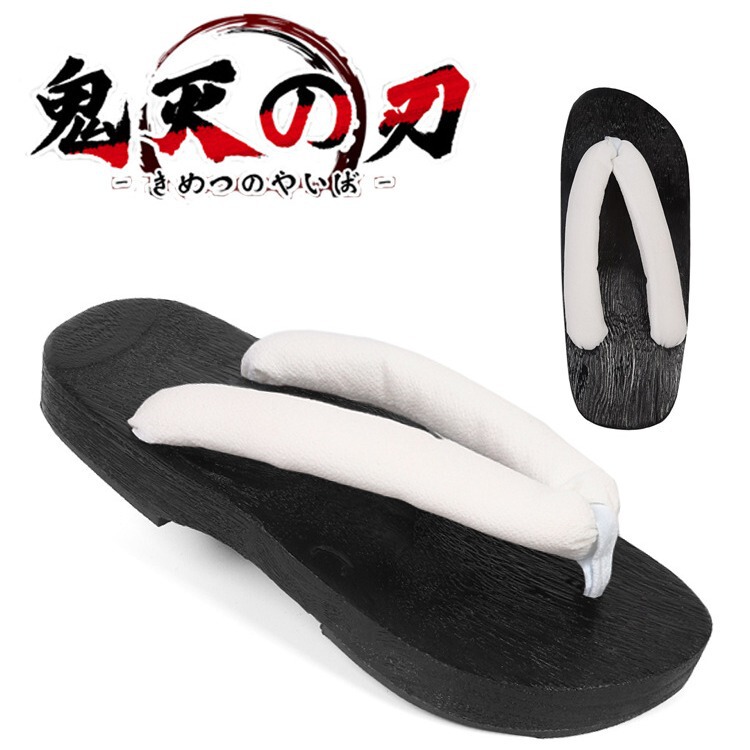 Japanese Style Clog Men's Sandals Ghost Extermination Blade My Wife Shan Yi cos You Bean Butterfly Enduring Restoration Charcoal Lang Animation