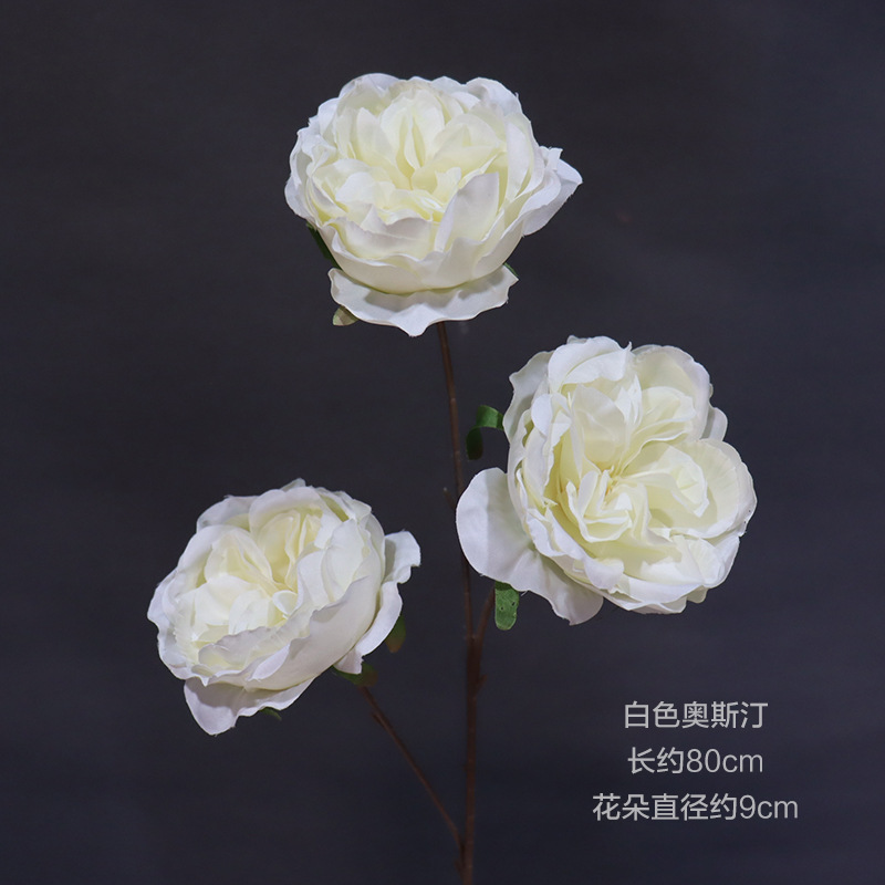 Material de flor de boda blanco brumoso artificial Misty Wedding Hall decoración camino plomo arreglo de flores techo flor artificial Flor de plástico