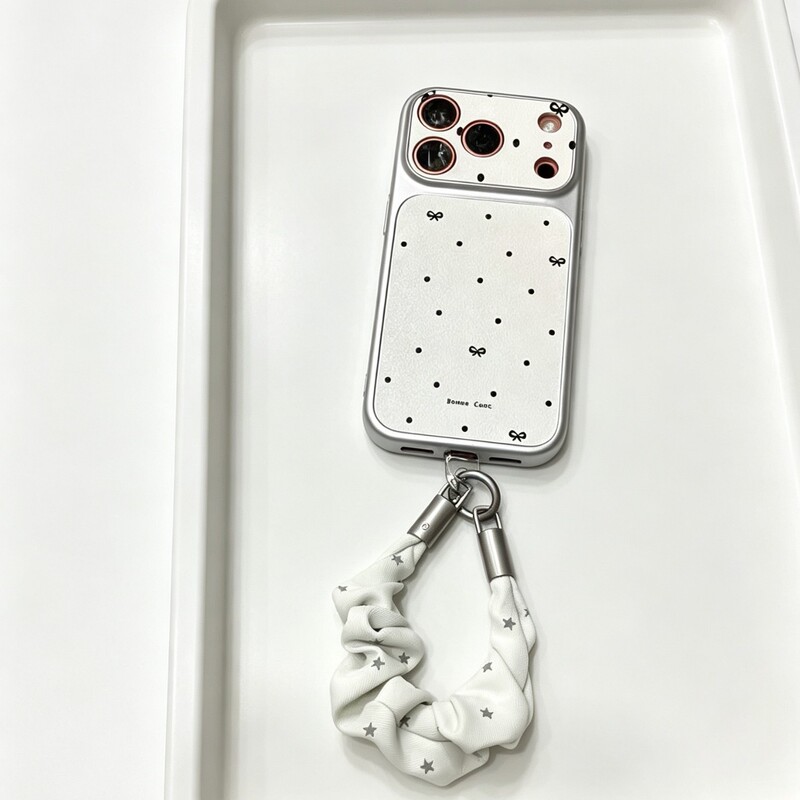 Korean-style fabric star design mini small phone strap, multifunctional hand strap, hair tie, scrunchie strap