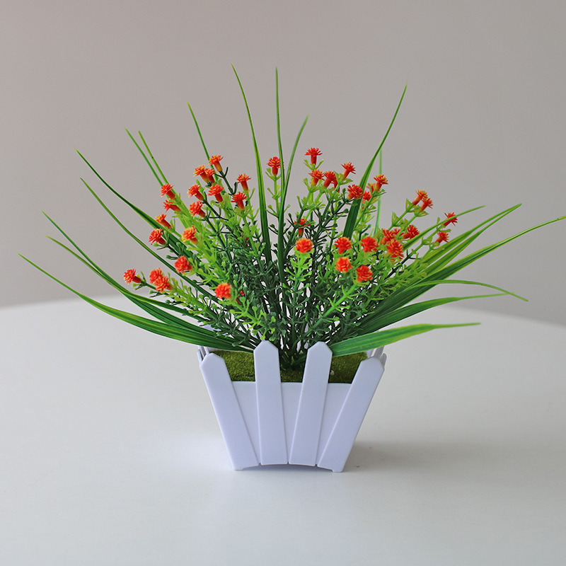 Planta artificial bonsai eucalipto Lysiana flor artificial planta verde Planta artificial decoración del hogar Fuente de la fábrica