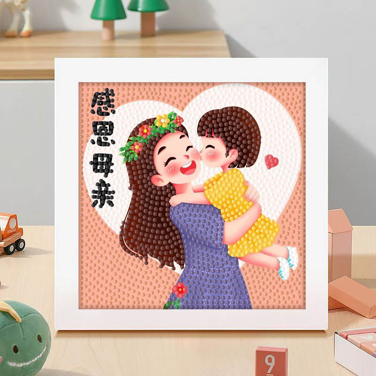 Diamante infantil DIY hecha a mano con material de marco paquete de dibujos animados Sanliou pegatinas de diamante regalo al por mayor pinturas de mampostería