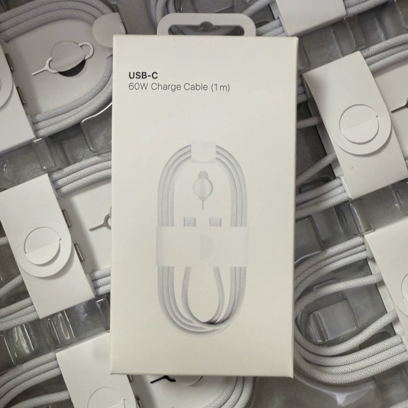 Apple, оригинальный iPhone 16, тканный iPhone16 Pro, кабель зарядки, 60W